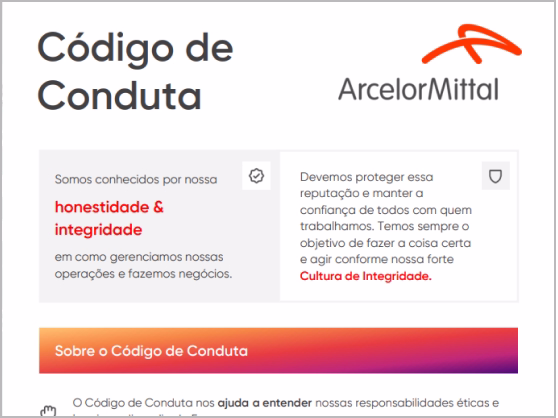 Código de Conduta – ilustrado