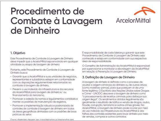 Procedimento de Combate à Lavagem de Dinheiro