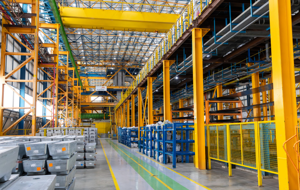 Estrutura metálica industrial